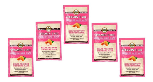 Difeel® Kit 5 Mascarillas Para El Cabello Con Vitamina E