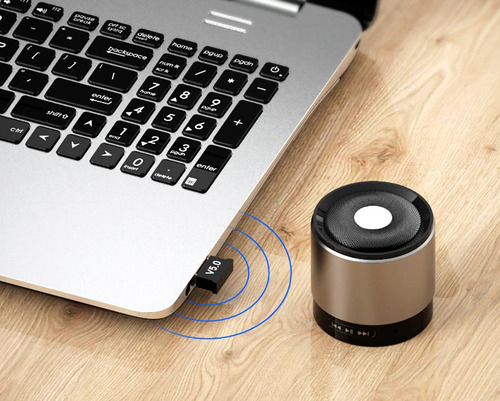 Imagen 4 de 7 de Adaptador Receptor Bluetooth Usb 5.0 Pc Audio Notebook Celu