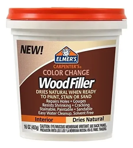 Elmers E914 Carpenters Color Change Wood Filler 16onças | MercadoLivre