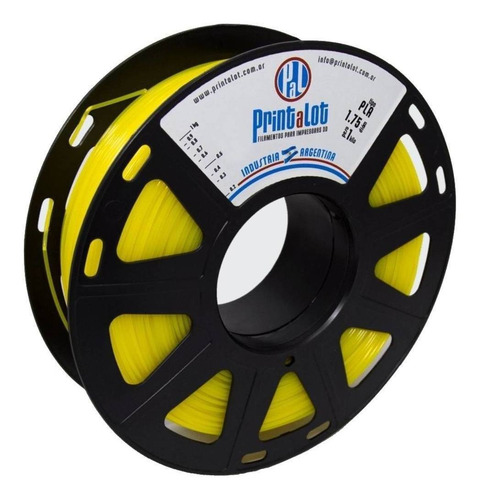 Imagen 1 de 1 de Filamento 3D PLA Printalot de 1.75mm y 1kg amarillo traslucido