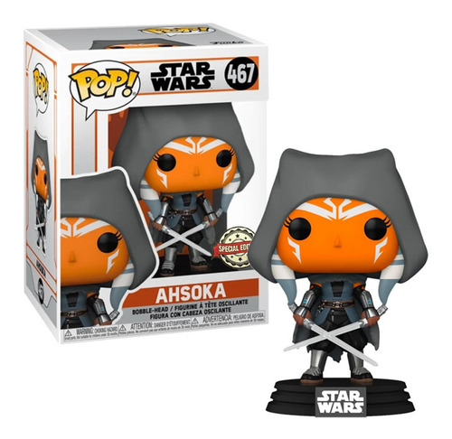 Muñeca Funko Pop Ahsoka 467 Light Saber Edición Especial