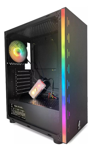 Case Gamer Pc Strig Gila + 1 Fan Rgb + Controladora Rgb 