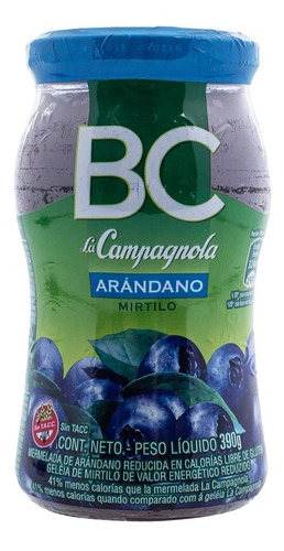 Mermelada Bc Arandanos  Frasco 390 Grs Pack 3 Unidades 