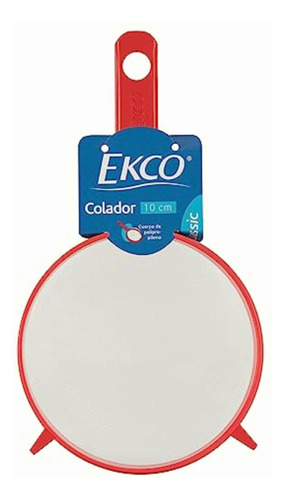 Colador De Plástico 10 Cm Ekco Classic, Color Rojo