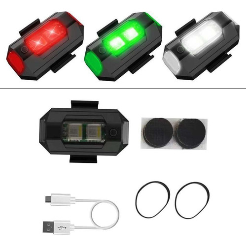 2 Set Drone Luz Estroboscópica Señal Flash Luz Drone Luz