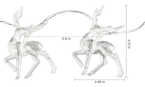 Luces Navideñas Led Elk Alimentado Por Batería 3 Metros