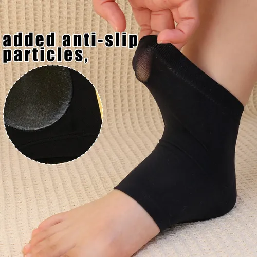 Calcetines De Tacón Gel Spa Para El Cuidado De Los Pies, Par