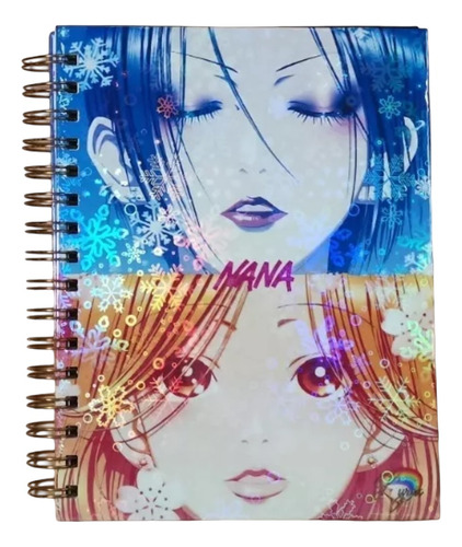 Cuaderno Personalizado Nana Anime Holográfico Con Esquelas