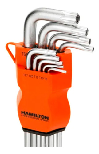 Juego De Llaves Torx Tamper 9 Piezas Hamilton .ha