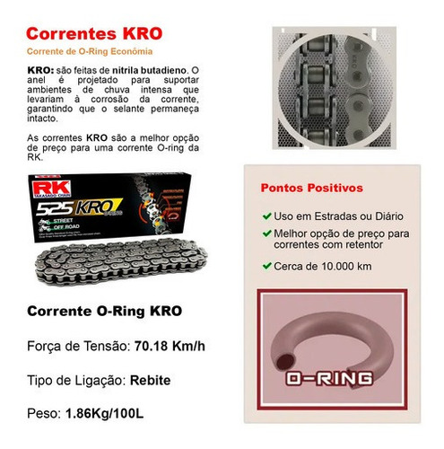 Kit Transalp 700 08 A 13 Relação Transmissão 47x15 Durag+rk