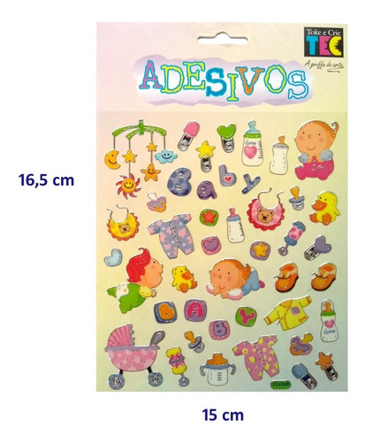 Imagem 2 de 4 de Adesivos Para Trabalhos Artesanais Bebê