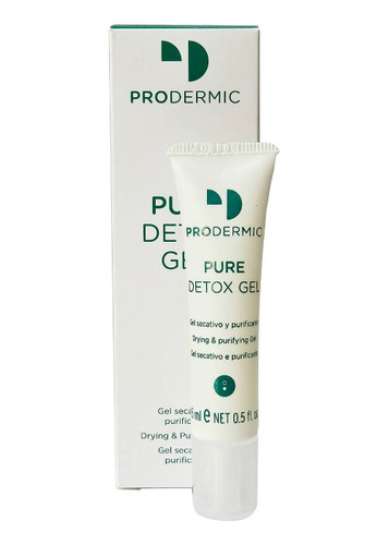 Gel Secativo Y Purificante Pure Detox Prodermic X15ml Momento De Aplicación Día Tipo De Piel Mixta A Grasa
