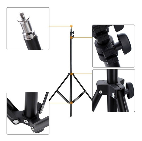 Ring Light Led Completo Iluminador Portátil 26cm Tripé
