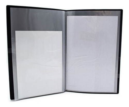 Carpeta Con 60 Fundas Transparentes Tamaño Oficio