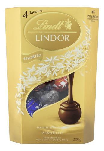Chocolate Sortido Cremoso Lindor Lindt  caixa 200 g