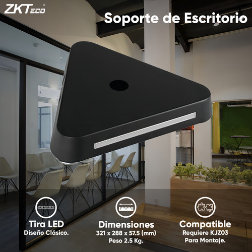 ZKTeco soporte de escritorio para interiores modelo FMB-01 para equipos Visible Light