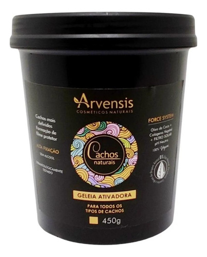 Kit Arvensis Cachos Shampoo + Geleia Alta 450g + Máscara 2x1