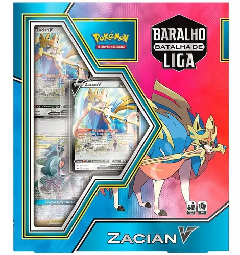 Jogo de Cartas Pokemon Baralho Batalha de Liga Zacian V