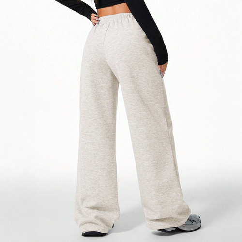 Pantalón Buzo 100% Algodón Térmico Forrado Chiporro Palazzo Blanco Algodón Chiporro L