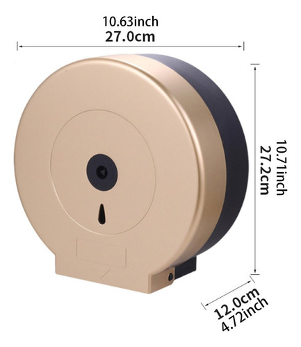 A Dispensador De Papel Higiénico Comercial, Soporte For Oro
