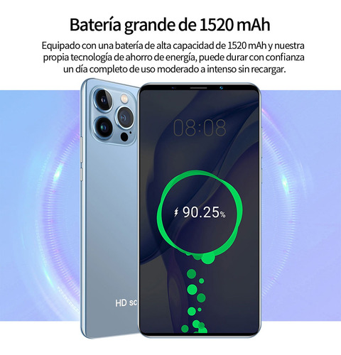 Teléfonos Inteligentes Android Baratos I13 Pro Max 7.5 En Ram 1gb Y Rom 16gb Oro