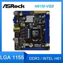 Comprar Placa Mae Asrock H61m - Vg3 1155 Ddr 3 S\u002F Espelho 