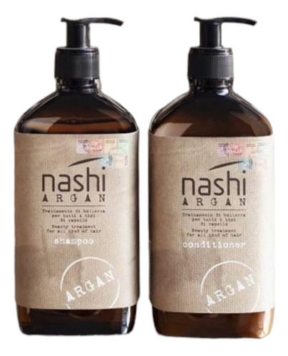 Kit Shampoo Y Acondicionador Nashi Argan De 500 Ml