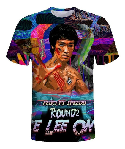 K Camiseta For Hombre Y Mujer Con Estampado 3d Bruce Lee