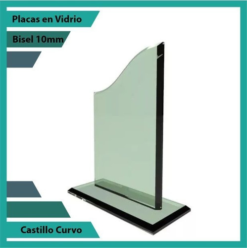 Placas En Vidrio Forma Castillo Curvo