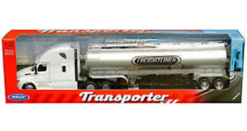 1/32 Freightliner Cascadia Blanco Con Pipa Welly
