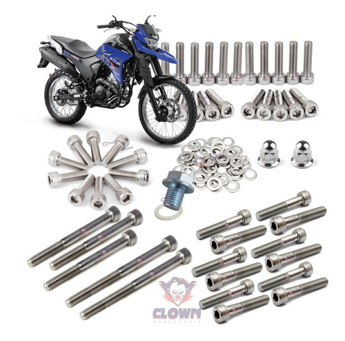 Clown Parafusos Motor Allen Inox Xtz 250 Lander 2019 Y9i