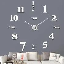 Comprar Reloj De Pared Diy Sin Marco Vreaone, Gran Reloj De Pared Mo
