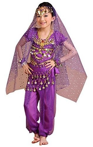 Astage Children Indian Belly Dance Girl Costume Halloween Pe