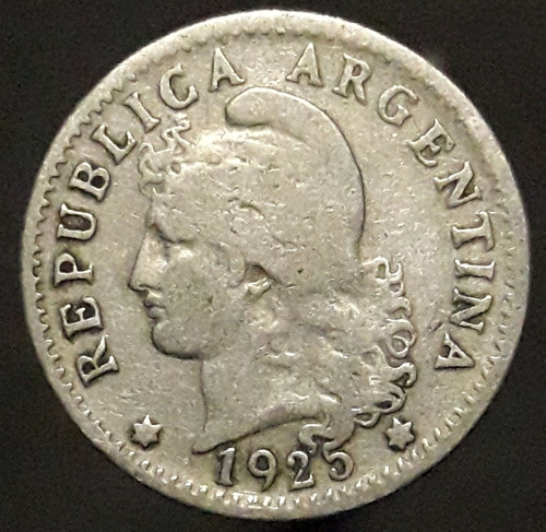 Moneda Argentina Cuproniquel 5 Centavos 1925 