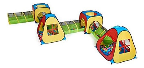 Utex 8 En 1 Pop Up Children Tent Tent House Con 4 Túnel, 4 Y