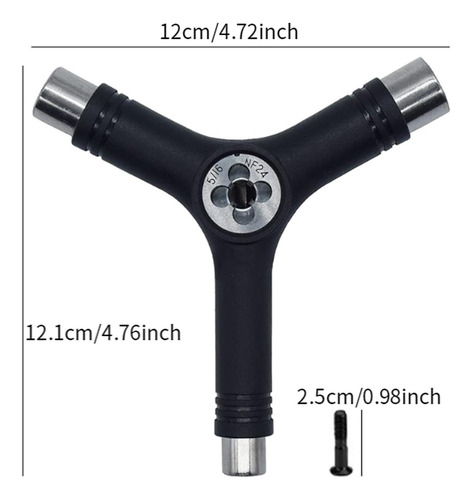 Herramienta Todo En Uno Para Patines Con Llave Allen, Kit De