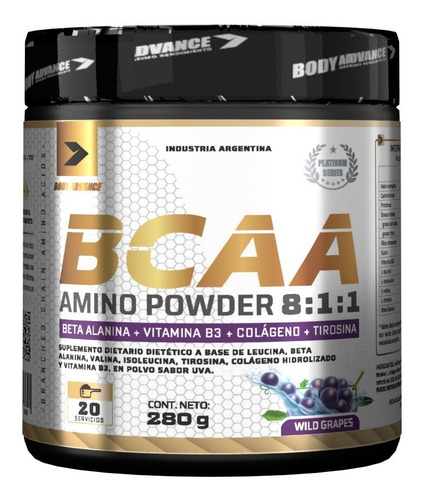 Imagen 4 de 8 de Whey Protein 3 Kg + L - Glutamina + Bcaa Powder Body Advance