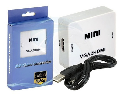 Convertidor De Video De Vga A Hdmi Pc Tv Laptop Ps3 Tienda