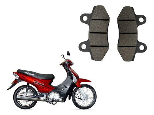 Pastillas De Freno Motomel Blitz 110 Cc Osaka Mot-fre3051