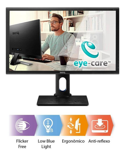 Imagem 7 de 7 de Monitor Benq Pd2700q 2k Qhd Ips 27'''' Design 100% Srgb'