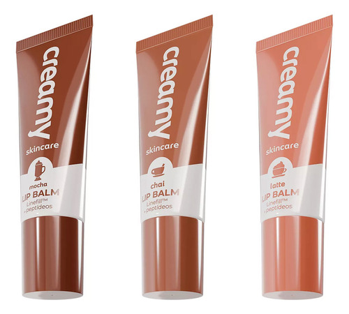 Kit 3 Lip Balm The Coffee Collect Creamy Mocca Latte E Chai