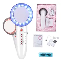 Comprar 6 En 1 Máquina De Belleza Facial Ems Y Led E Ión Galvánico, Masajeador De Celulitis De Cavitación Corporal, Máquina De Ultrasonido De Belleza(us)