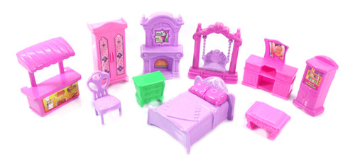 Set De Juegos Para Casas De Muñecas, 22 Unidades, Muebles De