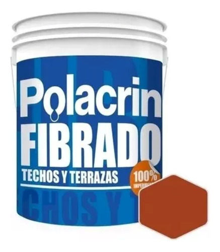 Polacrin Fibrado Membrana Techos X 10 Lt.