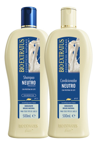 Kit Neutro 2 Em 1 Bio Extratus Shampoo Condicionador 500ml