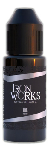 Unid 15 Ml Iron Works Tintas Principais Cores Tatuagem Tatto Cor Preto Linha