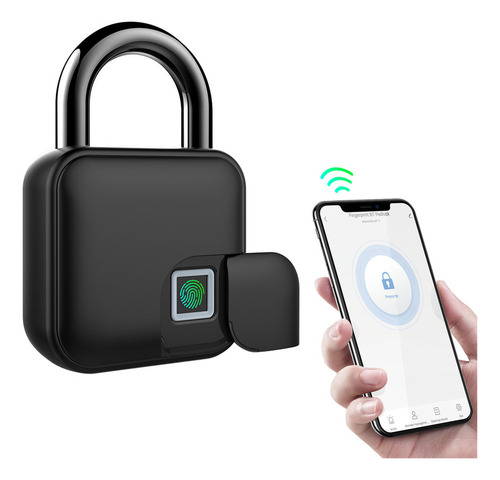 Para Smart Padlock Impressão Digital E Desbloqueio De