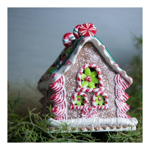 Imagen 3 de 9 de Adornos Navideños Running Casa Y Muñecos De Jengibre