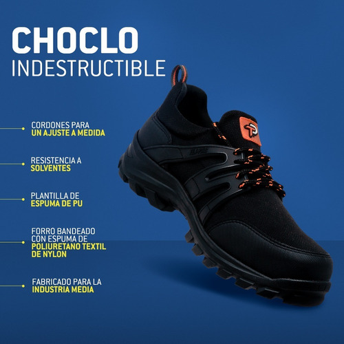 Imagen 8 de 10 de Calzado De Seguridad Ten-pac Choclo Indestructible Negro