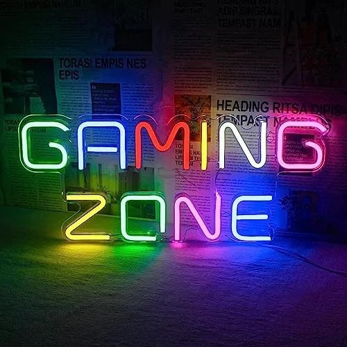 Letrero Led Zona Gamer